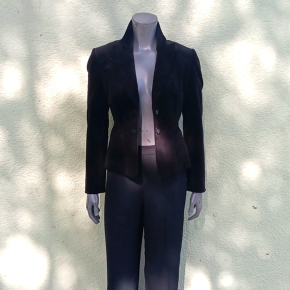 ANTONIO MELANIE LADIES THIN RAILED WIDE LAPEL CORDUROY BLAZER/JACKET - Picture 8 of 17